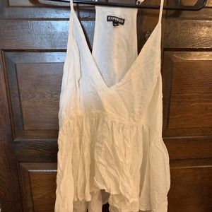 Express High Low Peplum Racerback Tank